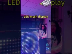 T20-1L 透明なLEDメッシュディスプレイ 屋外 SMD3535 建物の表面用