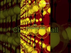 クリスマスボール 3D ピクセル LED 50 クリスマスツリー フルカラー 防水